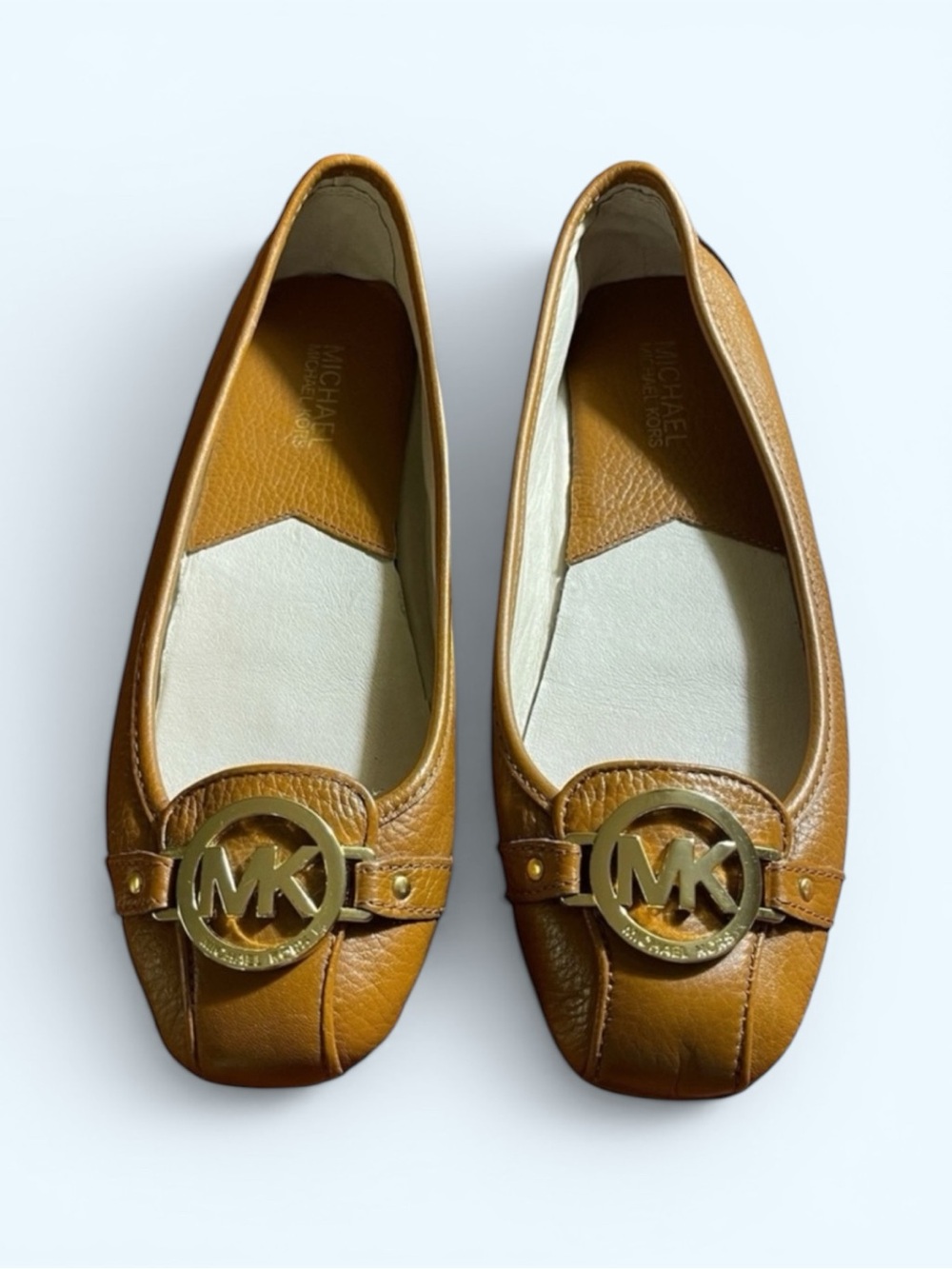 MICHAEL KORS Genuine Leather Flats • Size 8.5 • Women